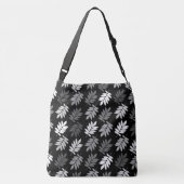 Sac Ajustable Motif de feuille aînée noir blanc gris (Dos)