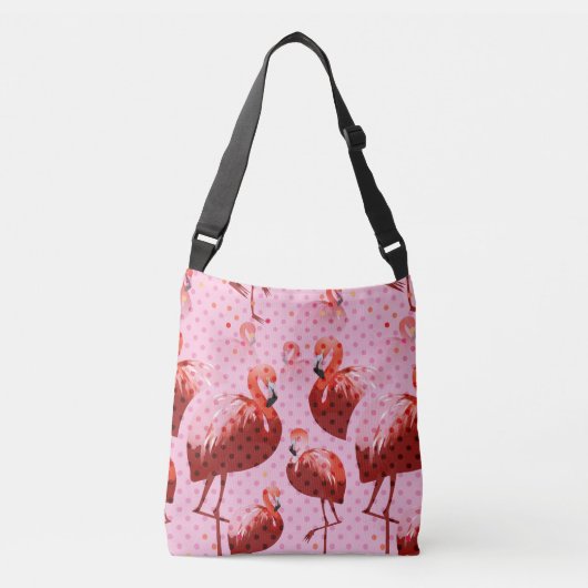 Sac Ajustable Motif de flamant à l'aquarelle (Devant)