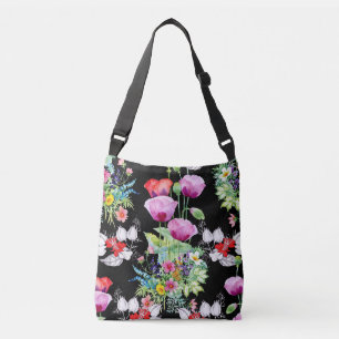 Sac Ajustable Motif de fleurs d'été colorées de pavot