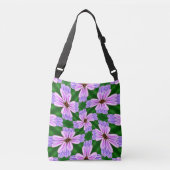 Sac Ajustable Motif de fleurs rose pâle (Devant)