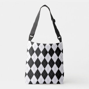 Sac Ajustable Motif de Jacquard géométrique noir blanc