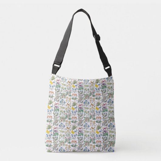 Sac Ajustable Motif de jardin d'apothicaire de Voysey (Devant)