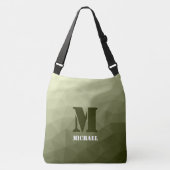 Sac Ajustable Motif de maillage géométrique vert clair de l'armé (Devant)