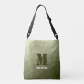 Sac Ajustable Motif de maillage géométrique vert clair de l'armé (Dos)