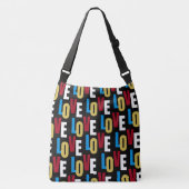 Sac Ajustable Motif de mots d'amour (Devant)