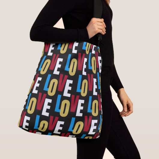 Sac Ajustable Motif de mots d'amour (De près)