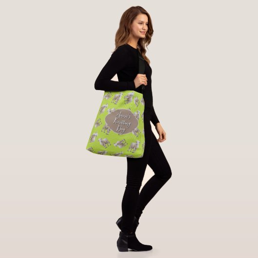 Sac Ajustable Motif de moutons personnalisé pour tricot (Sur le modèle)