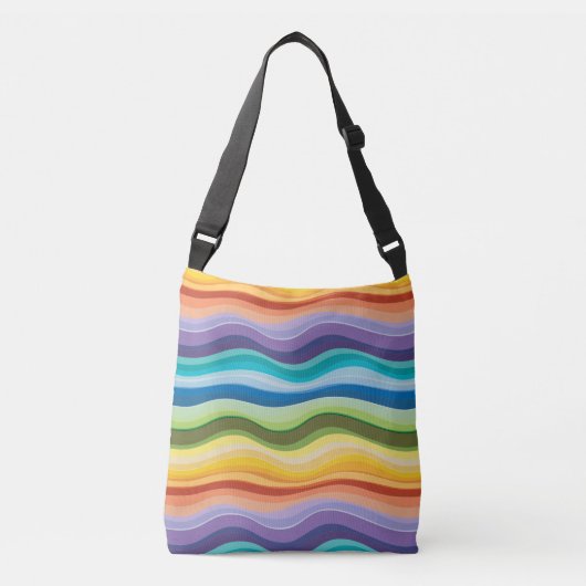 Sac Ajustable Motif de onduleurs multicolores 2 (Devant)