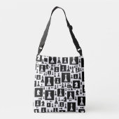 Sac Ajustable Motif de pièces d'échecs - noir et blanc (Dos)