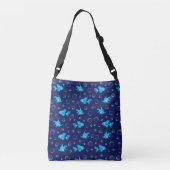 Sac Ajustable motif de poisson bleu (Dos)