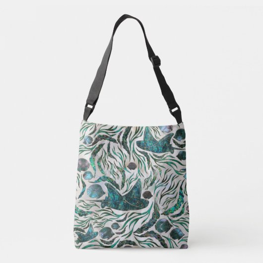 Sac Ajustable Motif de poisson stingray et squelette Abalone (Dos)