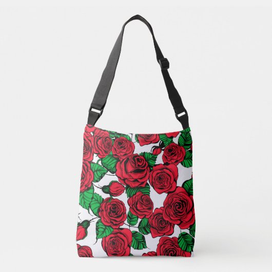 Sac Ajustable Motif de roses rouges (Devant)