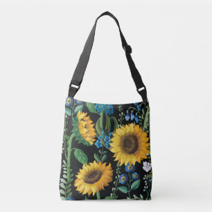 Sac Ajustable Motif de tournesol Arrière - plan noir