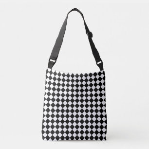 Sac Ajustable Motif de vérification noir et blanc