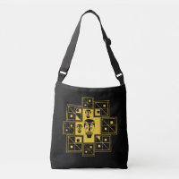 Motif de visage africain abstrait moderne
