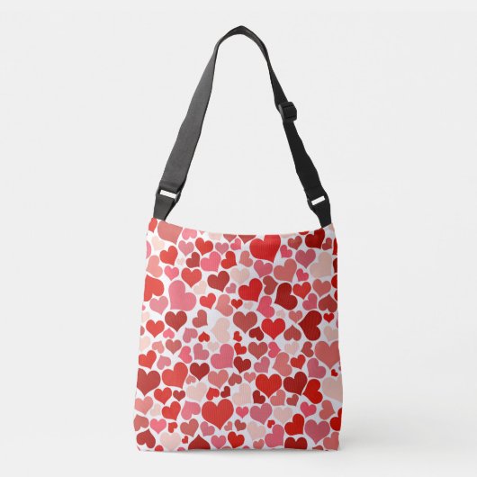 Sac Ajustable Motif Des Coeurs, Coeurs Rouges, Amour (Devant)