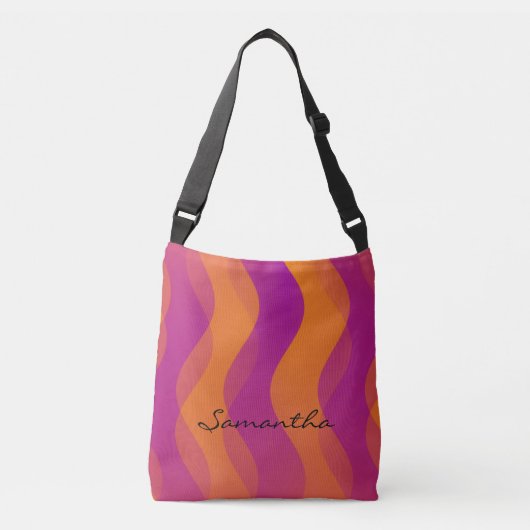 Sac Ajustable Motif des vagues douces - rose orange (Devant)