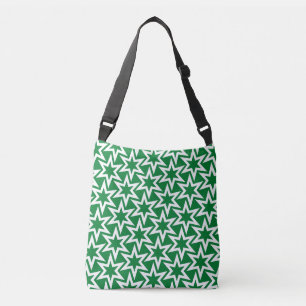 Sac Ajustable Motif d'étoile géométrique blanc et vert