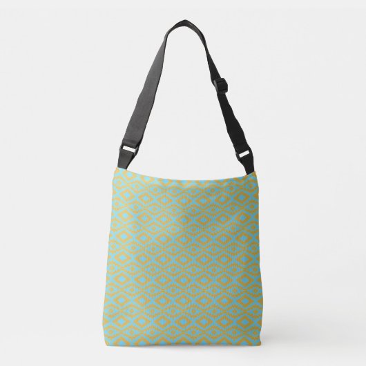 Sac Ajustable Motif diamant or bleu (Devant)