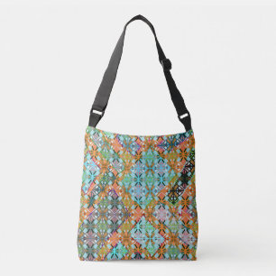 Sac Ajustable Motif diamant vert multi-couleurs artistique
