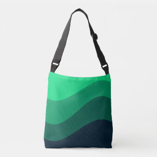 Sac Ajustable Motif d'onde noir vert