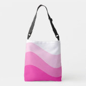 Sac Ajustable Motif d'onde rose blanc Ombre (Dos)