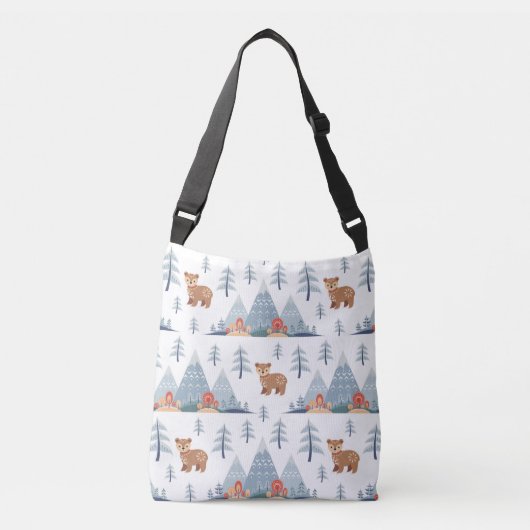 Sac Ajustable Motif d'ours de vacances nordique (Devant)