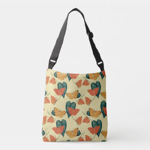 Sac Ajustable Motif élégant vintage de papillons et de feuilles