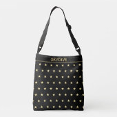 Sac Ajustable Motif étoile brillant sur noir (Dos)