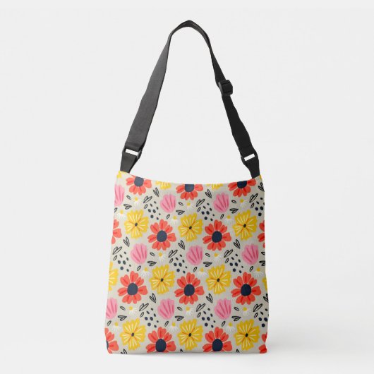 Sac Ajustable Motif Fleur de Printemps (Devant)