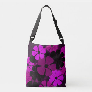 Sac Ajustable Motif floral Art Déco rose gras