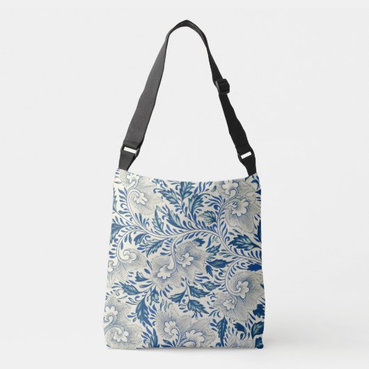 Sac Ajustable Motif Floral bleu Antique Design asiatique (Devant)