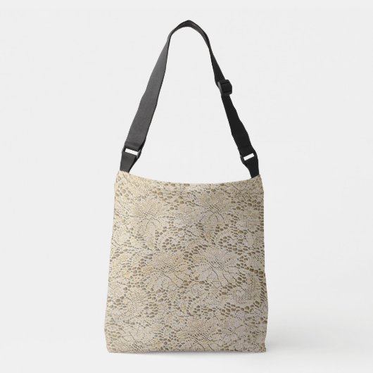 Sac Ajustable Motif floral de vieille dentelle de crochet + vos (Devant)