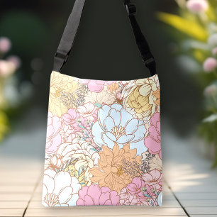 Sac Ajustable Motif Floral Retro Pastel Printemps coloré