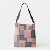 Sac Ajustable Motif géométrique rose violet (Dos)
