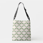 Sac Ajustable Motif Grille Fleurs Feuilles simples (Dos)