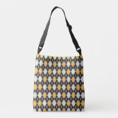 Sac Ajustable Motif Jacquard sans couture noir et jaune (Dos)