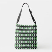Sac Ajustable Motif Jacquard vert et noir (Dos)