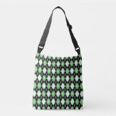 Sac Ajustable Motif Jacquard vert et noir (Devant)
