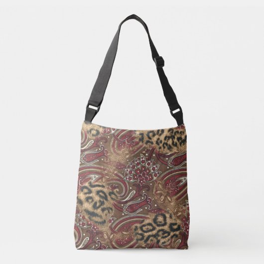 Sac Ajustable Motif Leopard et Paisley (Devant)