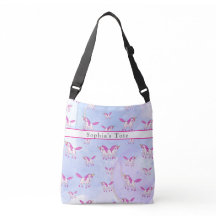 Motif licorne rose mignon nom personnalisé
