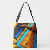 Sac Ajustable Motif métallique bleu-or 33 (Dos)