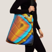 Sac Ajustable Motif métallique bleu-or 33 (De près)