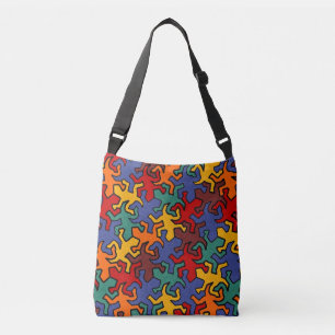 Sac Ajustable Motif Mosaic Mirror Geckos - couleur terre