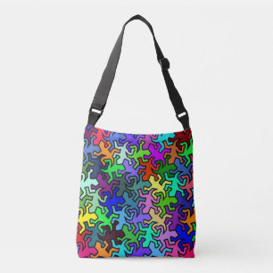 Sac Ajustable Motif Mosaic Mirror Geckos - multicolore