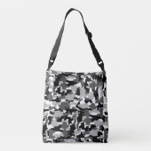 Sac Ajustable Motif noir et blanc de camouflage d'armée (Dos)
