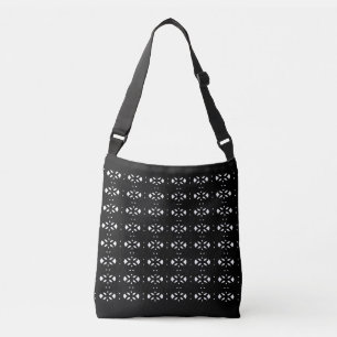 Sac Ajustable Motif ovale élégant noir et blanc