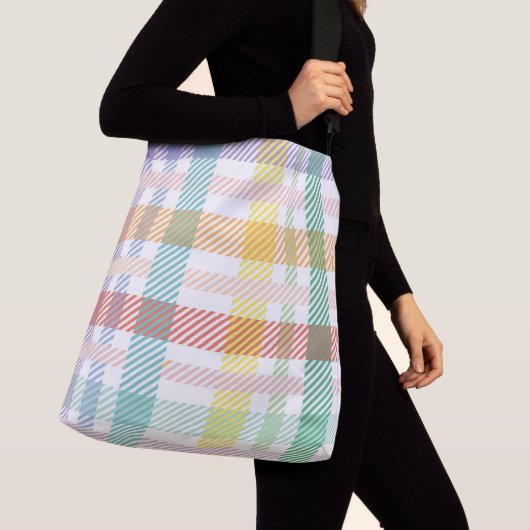 Sac Ajustable Motif Plaid clair couleur (De près)