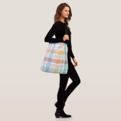 Sac Ajustable Motif Plaid clair couleur (Sur le modèle)