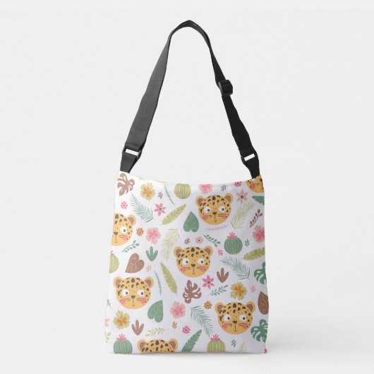 Sac Ajustable Motif Plante de Leopard Head Tropical (Devant)